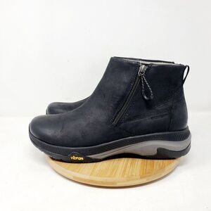 Dansko Margo Boots Womens 40 Black Waterproof Comfort Shoes Ankle Zip